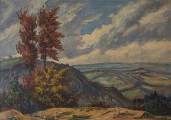 Prof. Mendler, Alfred (1879 Riedlingen - 1955 Ulm): Landschafts Gemälde.