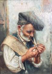 Pfeifenraucher - italienischer Genremaler.