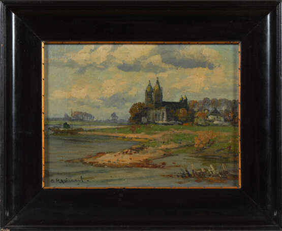 RHEINERT, Adolf: Landschaft mit Dom. - photo 2