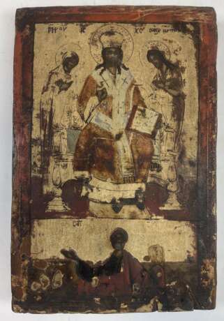 Griechenland: Ikone "Erweiterte Deesis" - Christus als Weltenherrscher. - Foto 1