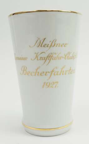 Meissen: Erinnerungsbecher ADAC Becherfahrten 1927. - photo 1