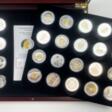 BRD: Sammlung von 24 Euro Gedenkmünzen aus SILBER mit Feingoldauflage, in Sammelbox. - Auktionspreise