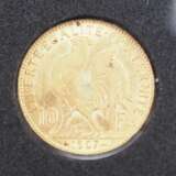 Frankreich: 10 Francs, 1907 - GOLD. - Foto 3