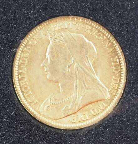 Großbritannien: 1/2 Sovereign, 1893 - GOLD. - Foto 1