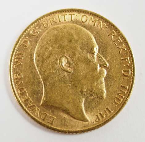 Großbritannien: 1/2 Sovereign, 1907 - GOLD. - Foto 1