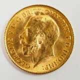 Großbritannien: 1/2 Sovereign, 1915 - GOLD. - Foto 1