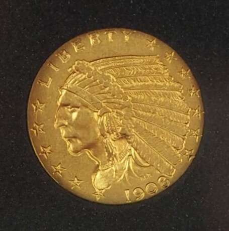 USA: 2,5 Dollar, 1908 - GOLD. - Foto 1