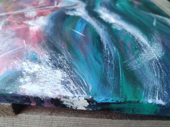 Лодка на волнах Canvas on the subframe Acrylic paint Neo-impressionism Marine art Москва 2022 - photo 2
