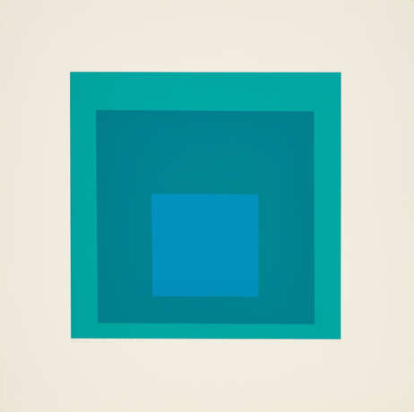 Josef Albers. Blue Reminding - photo 1