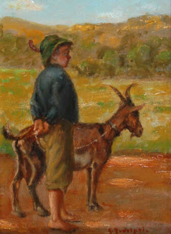 RUDOLPHI, Johannes: Junge mit Ziege. - Foto 1