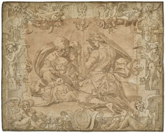 CIRCLE OF GIOVANNI BATTISTA DI JACOPO, CALLED ROSSO FIORENTINO (FLORENCE 1495-1540 FONTAINEBLEAU) - Foto 1