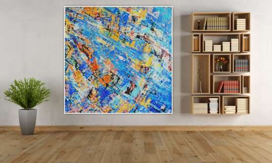 Abstraction Canvas Oil paint abstraction Russia 2013 - photo 4