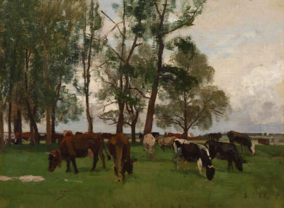 STRÜTZEL, Otto: Kühe auf der Weide. - фото 1
