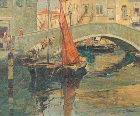 THELEN, Wilhelm: Kanal in Venedig. - photo 1
