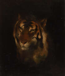 Unsigniert: Bildnis eines Tigers.