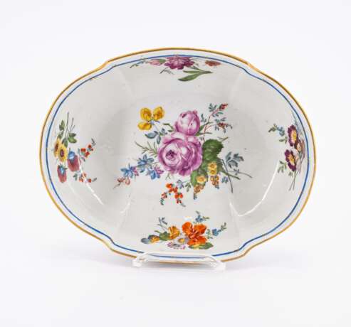 Meissen. Ovale Schale mit Blumendekor & Blattschale mit Kakiemondekor - photo 3