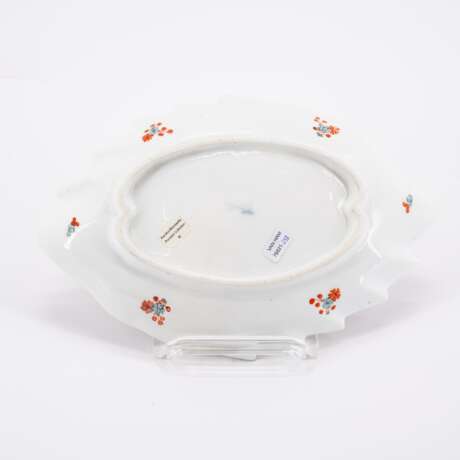Meissen. Ovale Schale mit Blumendekor & Blattschale mit Kakiemondekor - Foto 6