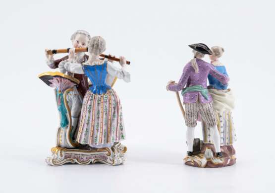 Meissen. Pair of gardeners and flute duet - фото 3