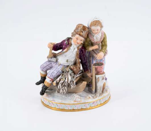 Meissen. Allegorie "Der Winter" - Foto 1