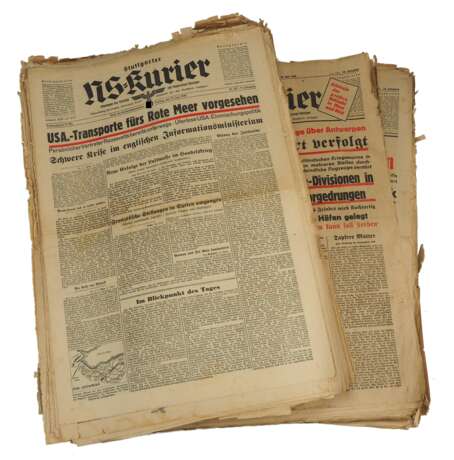 NS-Kurier Stuttgart - Sammlung von ca. 750 Titelseiten. - фото 1