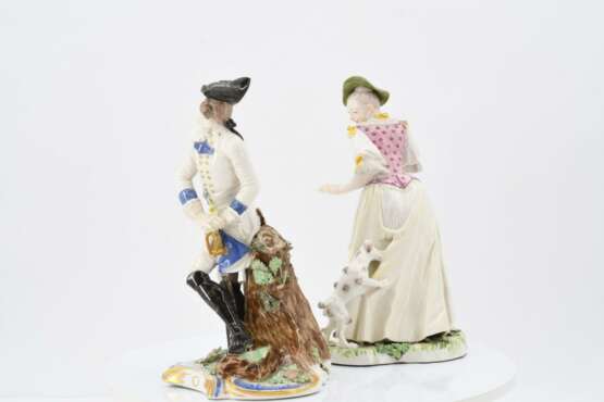 Nymphenburg. Scaramuz, gloating soldier and lady attacked by little dog - фото 5