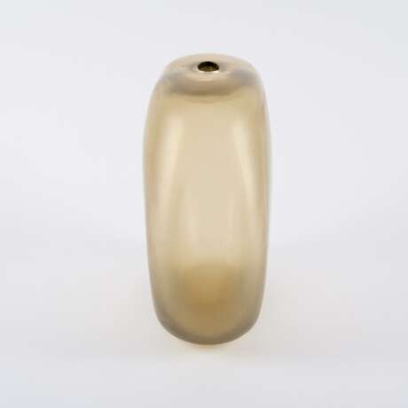 Murano. Große, flache Vase und bauchige Vase mit Perlmuttschimmer - Foto 3