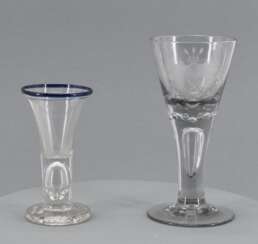 . 'Wachtmeister' glass and wine chalice