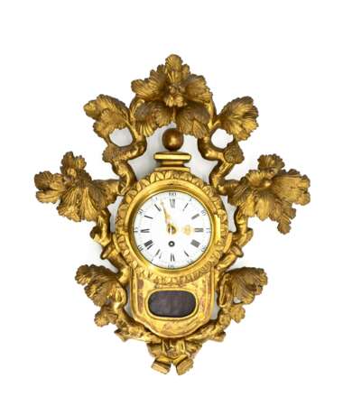 Wohl Österreich. Small cartel clock with tendril decor - photo 1