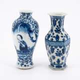 . Drei Vasen mit blau-weißem Dekor - фото 2