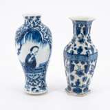 . Drei Vasen mit blau-weißem Dekor - фото 3