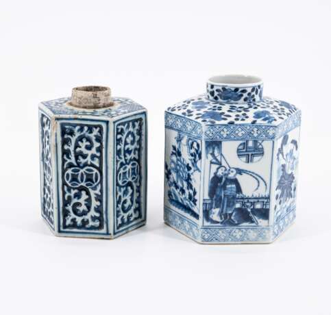 . Acht Deckel- und Teedosen mit blau-weißem Dekor - photo 3