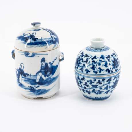 . Acht Deckel- und Teedosen mit blau-weißem Dekor - Foto 14
