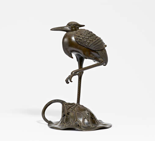 . Incense burner in the shape of a crane - photo 1