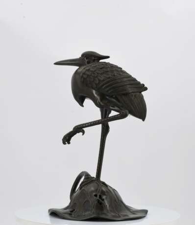 . Incense burner in the shape of a crane - photo 3