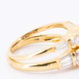 . Zwei Ringe: Diamant-Ring und Saphir-Diamant-Ring - photo 6