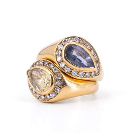 . Saphir-Diamant-Ring - photo 1