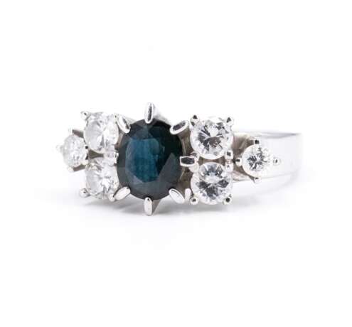 . Saphir-Diamant-Ring - Foto 1