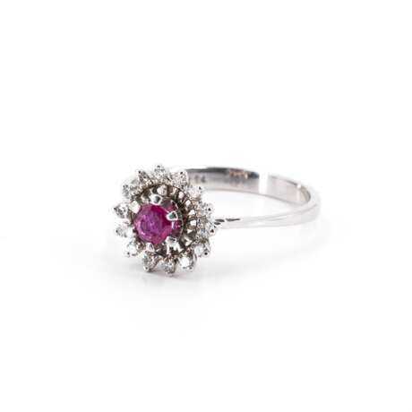 . Farbstein-Diamant-Ring - photo 1