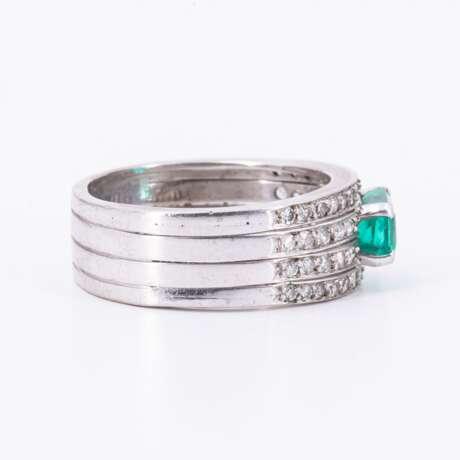 . Smaragd-Diamant-Ring - фото 4