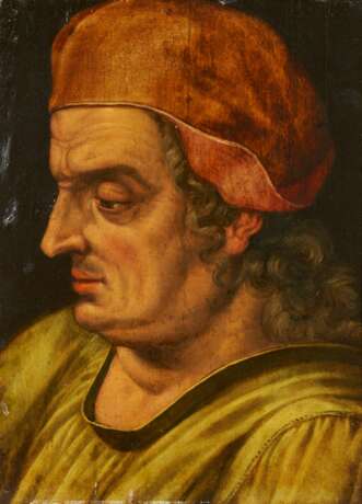 Frans Floris. Mann mit roter Kappe im Profil - Foto 1