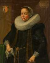 Gortzius Geldorp. Porträt der Catharina Anckems im vornehmen Gewand mit Mühsteinkragen