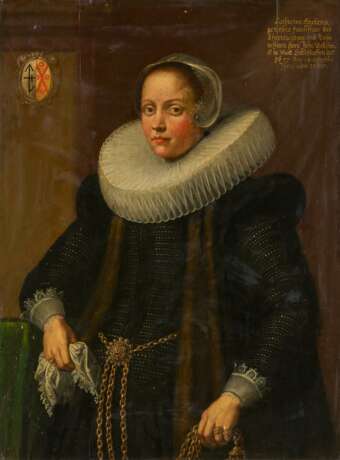 Gortzius Geldorp. Porträt der Catharina Anckems im vornehmen Gewand mit Mühsteinkragen - Foto 1
