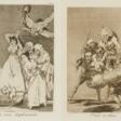 Francisco José de Goya y Lucientes. Zwei Blätter aus der Folge "Los Caprichios" - Auction prices