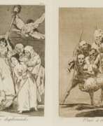 Francisco de Goya. Francisco José de Goya y Lucientes. Zwei Blätter aus der Folge "Los Caprichios"