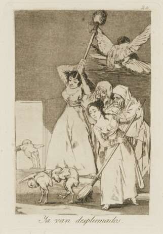 Francisco José de Goya y Lucientes. Zwei Blätter aus der Folge "Los Caprichios" - Foto 2