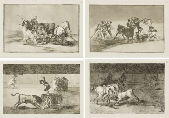 Francisco José de Goya y Lucientes. Vier Blätter aus der Folge "Tauromaquia" - photo 1