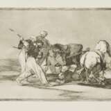 Francisco José de Goya y Lucientes. Vier Blätter aus der Folge "Tauromaquia" - photo 5