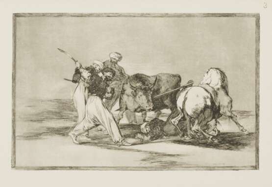 Francisco José de Goya y Lucientes. Vier Blätter aus der Folge "Tauromaquia" - photo 5