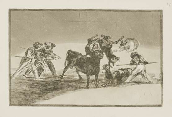 Francisco José de Goya y Lucientes. Vier Blätter aus der Folge "Tauromaquia" - фото 8