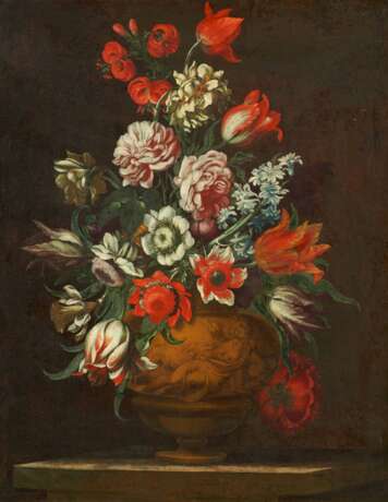 Bartolomeo Ligozzi. Flower Still Life in a Sculptured Vase - Foto 1